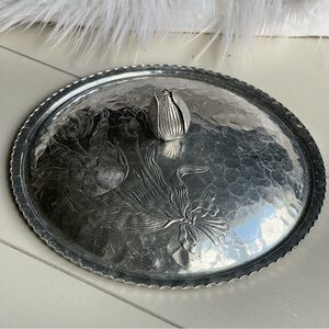 Vintage | Rodney Kent Hammered Aluminum Tulip LID ONLY Circa 1930's - 1950's